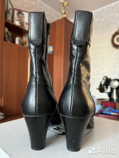 Сапоги женские, демисезонные, нат. кожа, 38 р