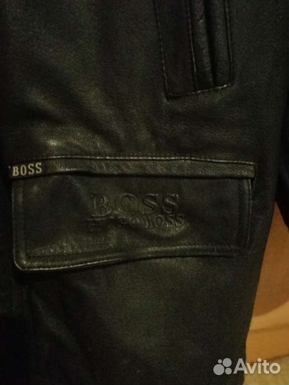 Hugo Boss кожаная куртка
