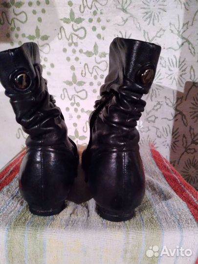 Ботинки женские 38.5 размер натуральная кожа