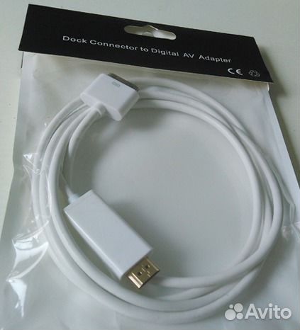 Hdmi тв кабель адаптер iPhone 4S iPad 2, 3