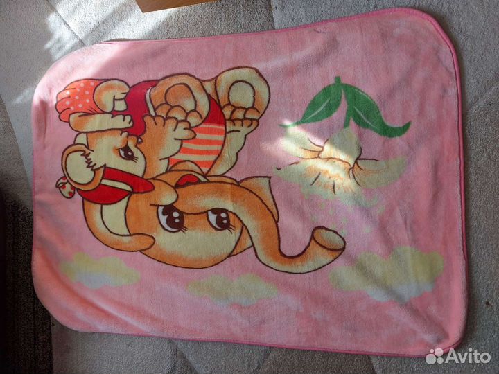 Плед детский плюшевый