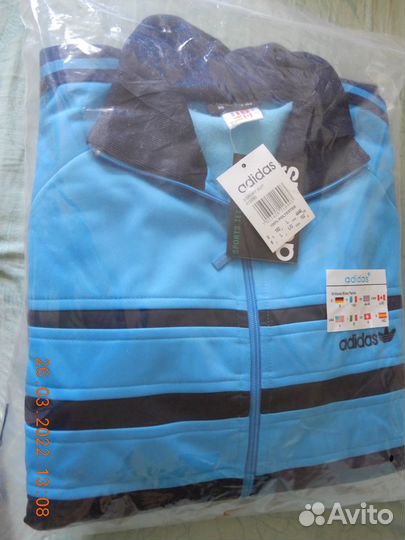 Мужской спортивный костюм Зебра Адидас 80-х