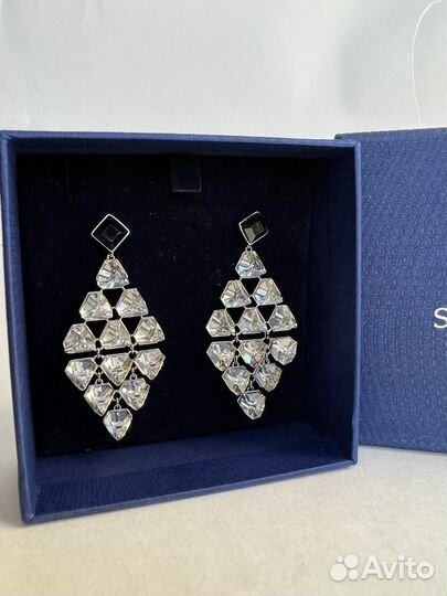 Swarovski 2 в 1 пары серьги трансформеры