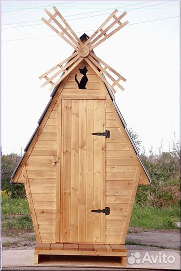 Дачный туалет с лебедем улщ 165