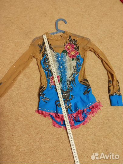 Купальник для гимнастики голубой