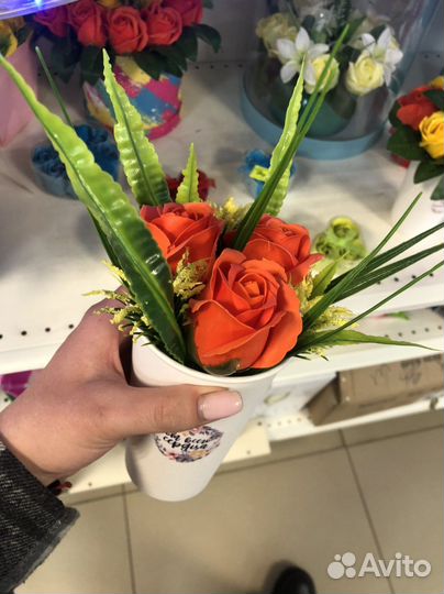 Мыльные розы букеты