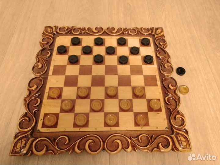 Шашки из дерева