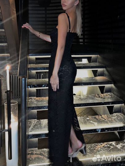 Женское вечернее кружевное Платье