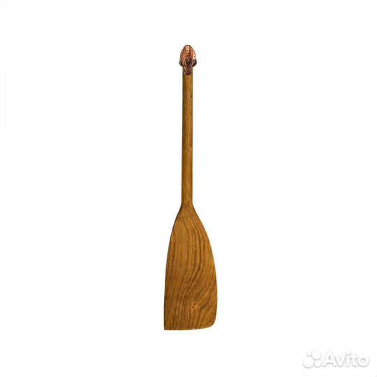 Лопатка деревянная с медной накладкой Клубника