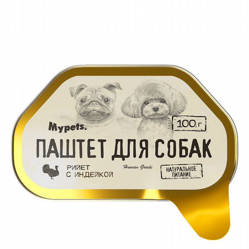 Mypets консервы-паштеты мясорастительные стерилизо