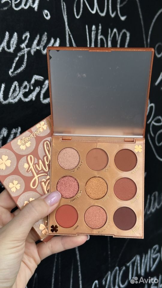 Палетки теней colourpop lucky penny