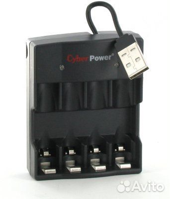 Зарядное устройство AA/AAA CyberPower, от USB