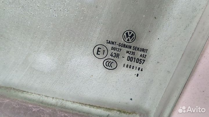 Стекло боковой двери левое переднее Volkswagen Caddy