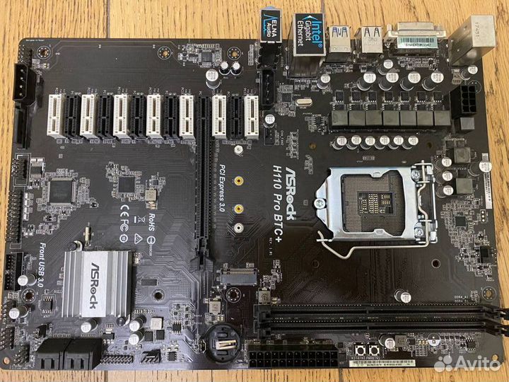 Материнская плата ASRock H110 Pro BTC+ проц+память