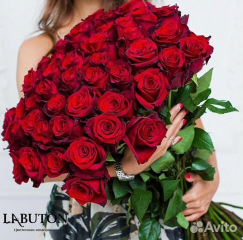 55 роз пре�миум сорта,Новосибирск,доставка