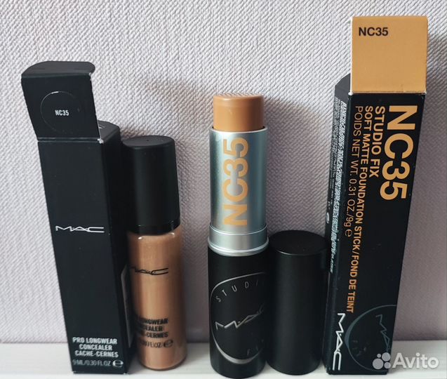 Устойчивый корректор и тональный стик MAC тон NC35