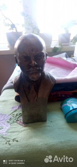 Бюст ленина бронза