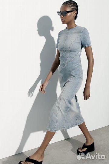 Платье джинсовое