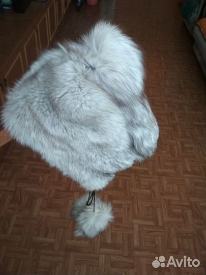 Шапка из меха песца для девочки