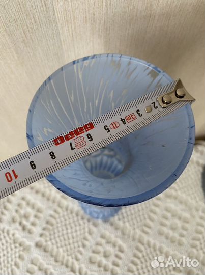 Красивая Ваза 19 века-цветное стекло