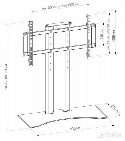 Стойка с кронштейном dexp LDT03-06XL