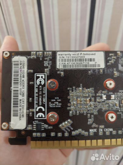 Видеокарта PCI-E Palit GeForce GT 640 1024MB 128bi