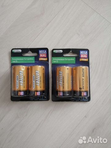 Батарейки алкалиновые тип D (LR20) новые