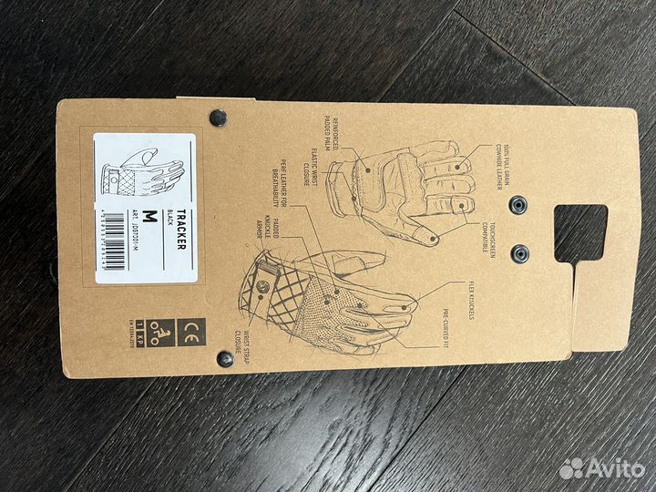 Мотоперчатки с кевларом John Doe Tracker Black