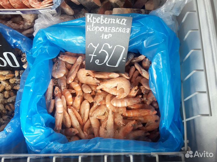 Лангустины креветки,мидии