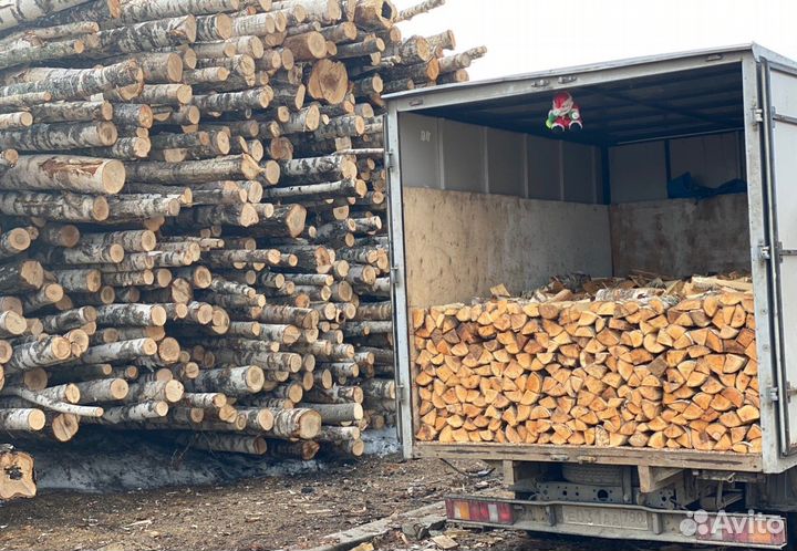 Дрова березовые колотые