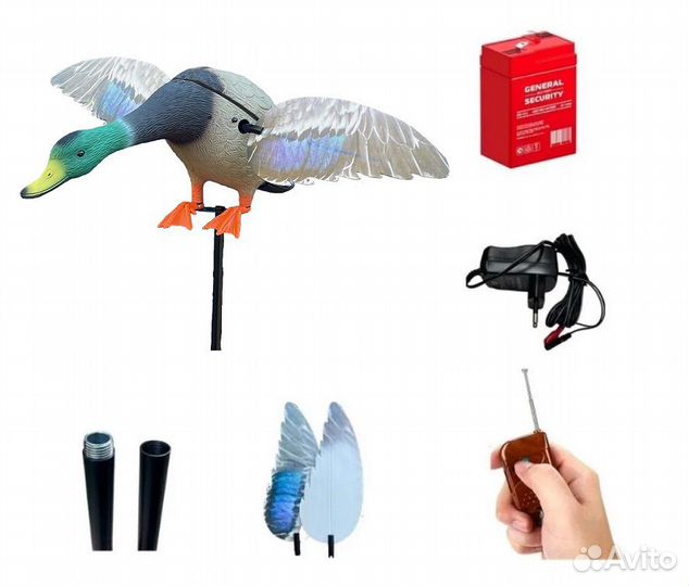Чучело селезень Махокрыл Last Flight, аккумулятор