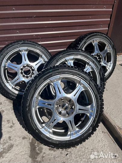 Литые диски r17 5x110 бу, резина зимняя