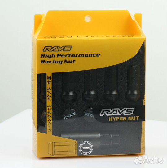 Гайки rays Hyper Steel M12x1.5 (Черный)