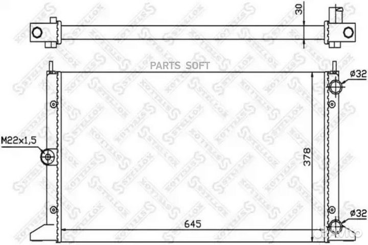 Радиатор VW Sharan, Ford Galaxy 1.9TDi 95