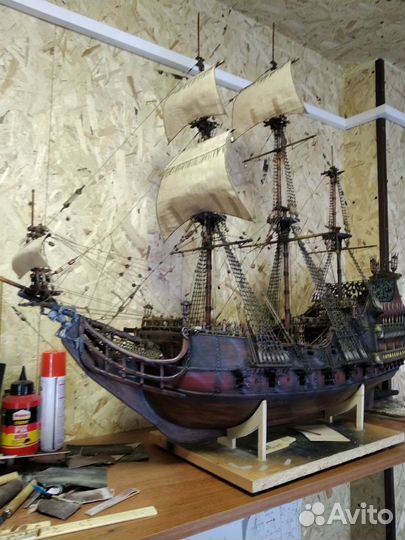 Модель корабля Месть королевы Анны