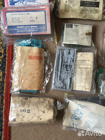 Модели сборные в пакетах