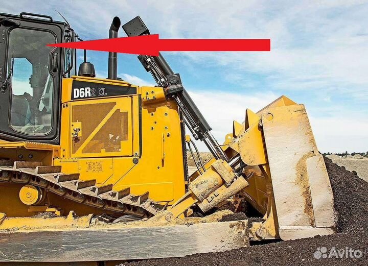 Стекло дверное на бульдозер Caterpillar D6R2XL