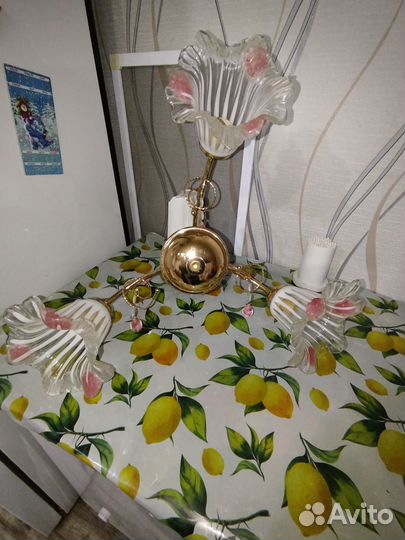 Люстра потолочная бу