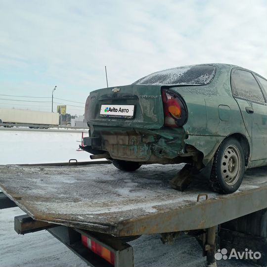 Chevrolet Lanos 1.5 МТ, 2008, битый, 156 000 км