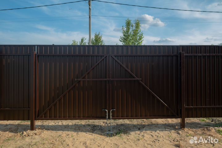 Монтаж забора