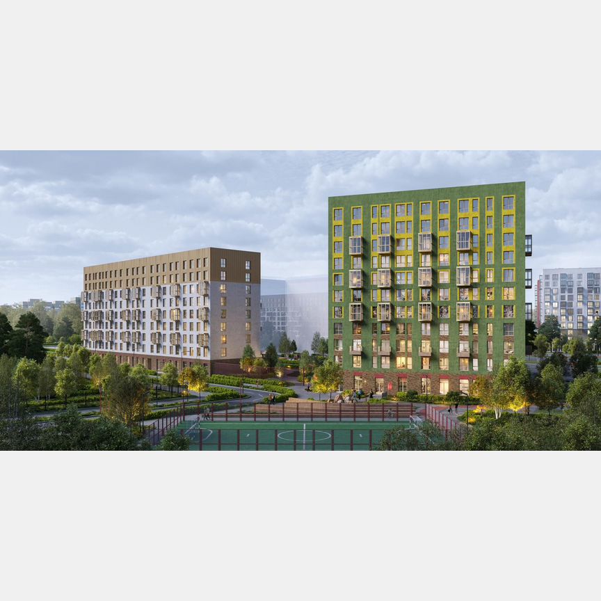 2-к. квартира, 56,9 м², 8/9 эт.
