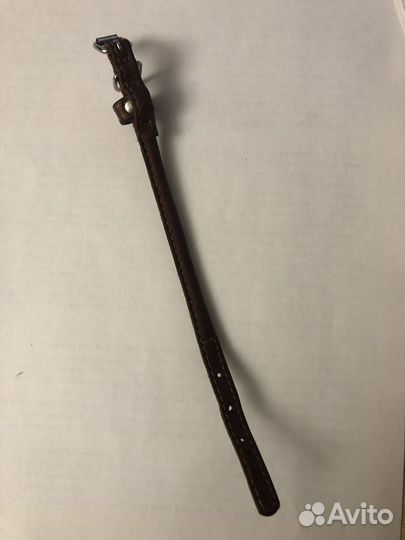 Ошейник waudog для щенков, 20 см, кожа, коричневый