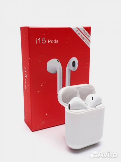 Беспроводные наушники AirPods TWS-i15 белые