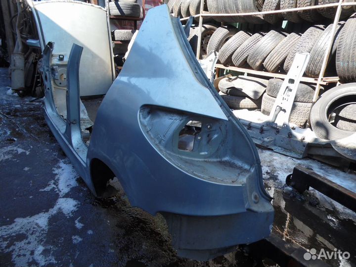 Крыло с порогом заднее левое Пежо 206