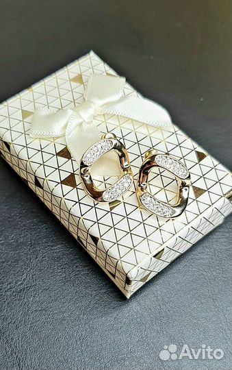 Серьги гвоздики Ромбы