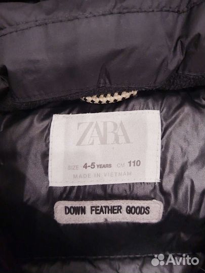 Куртка зимняя детская zara