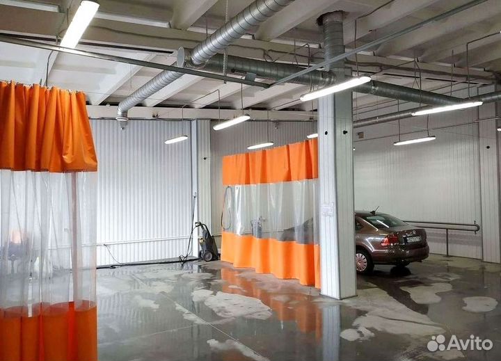 Штора пвх для автомойки гаража