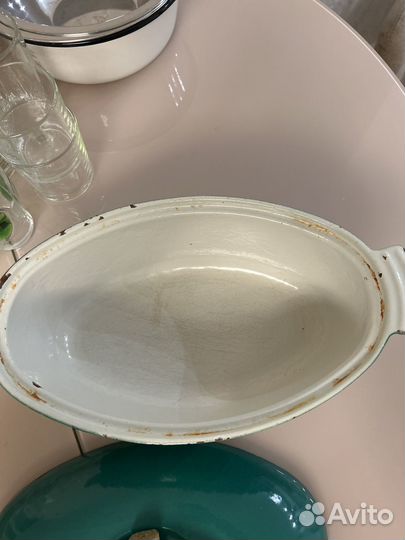 Утятница чугунная эмалированная СССР