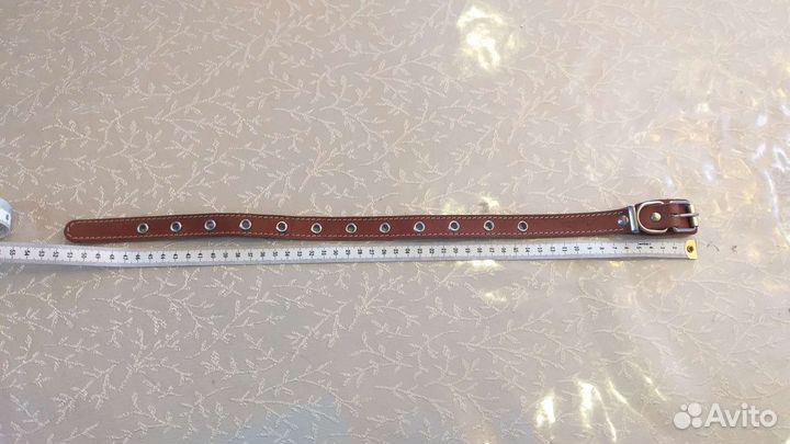 Ошейник новый для собак из натуральной кожи