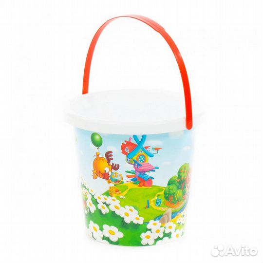 Ведро с наклейкой Смешарики 76748